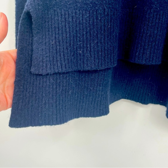 J. Crew Blue V-Neck Wool Blend Sweater – Size Small - Picture 3 of 10
